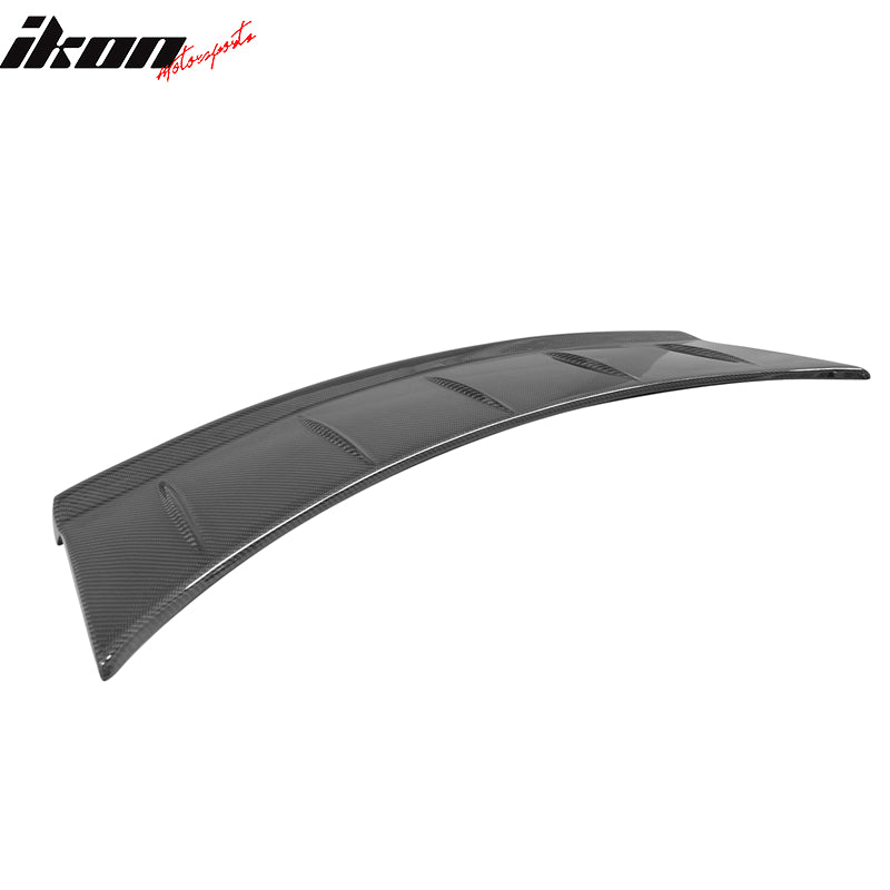 IKON MOTORSPORTS, Gurney Flap Compatible With 2013-2016 Scion FR-S & 2013-2020 Subaru BRZ & 2017-2020 Toyota 86, Rear Gurney Flap Wing Spoiler Extension Matte Carbon Fiber, 2014 2015