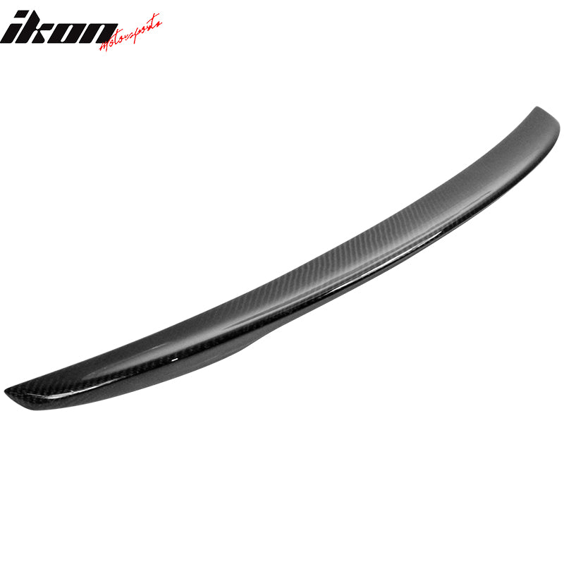 Ikon Motorsports Trunk Spoiler Compatible With 2013-2020 Scion FR-S/Subaru BRZ/Toyota 86, Performance Style Rear Deck Lid Carbon Fiber Tail Boot Trim