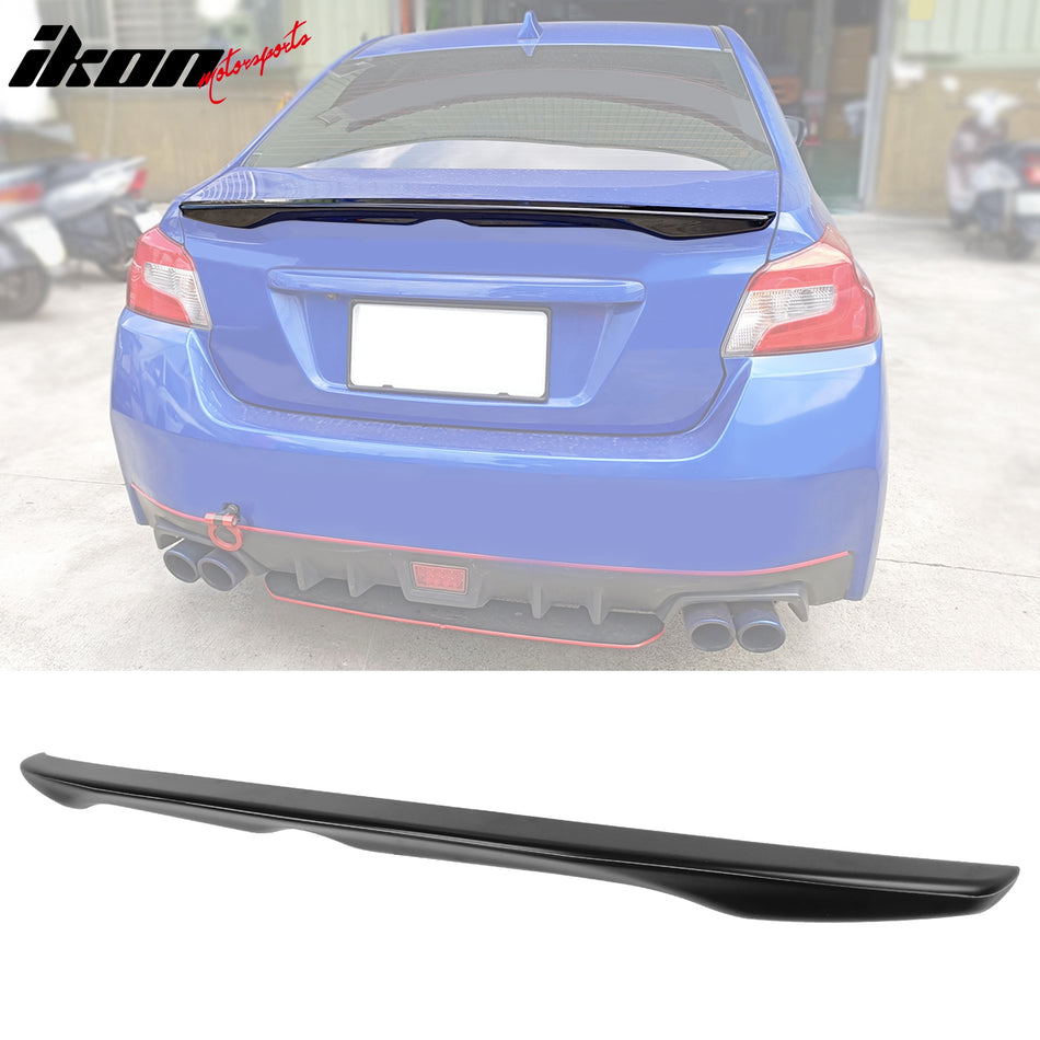 2015-2021 Subaru WRX D2 Style Unpainted Black Rear Trunk Spoiler ABS