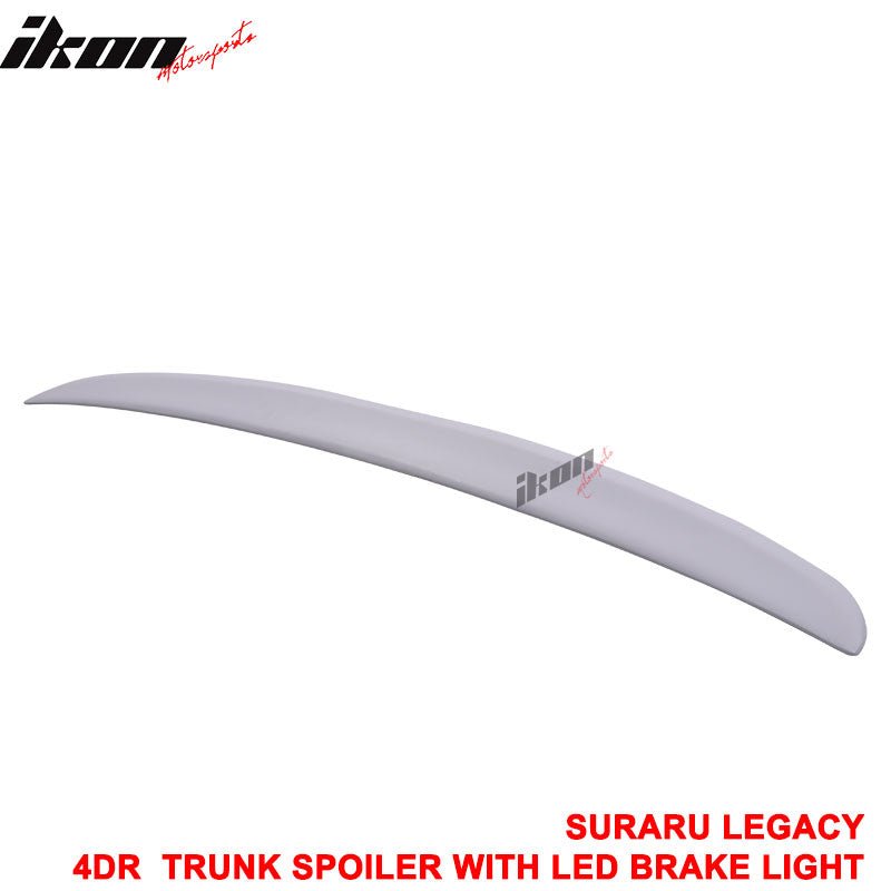 Fits 05-09 Subaru Legacy Sedan 4Dr Trunk Spoiler Wing & LED Brake Light (FRP)