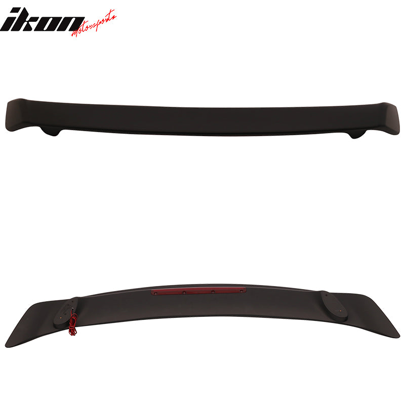 Fits 07-11 Toyota Camry JDM Style Rear Trunk Lip Wing Spoiler LED Matte Black