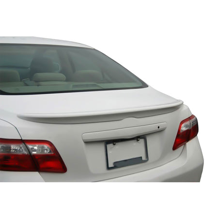 IKON MOTORSPORTS, Trunk Spoiler Compatible with 2007-20011 Toyota Camry 4Dr Sedan, Rear Trunk Lid Spoiler Wing Lip Body Kit ABS Plastic OE Style Painted #040 40 Super White II, 2008 2009 2010