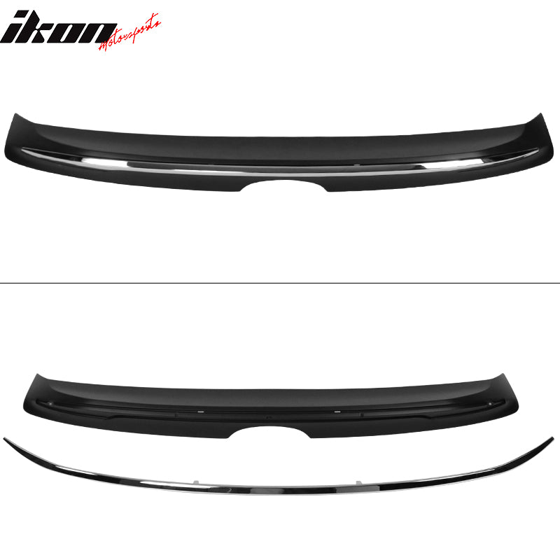 Fits 18-24 Toyota Camry MD Style Rear Trunk Spoiler Wing Unpainted W/Chrome Trim