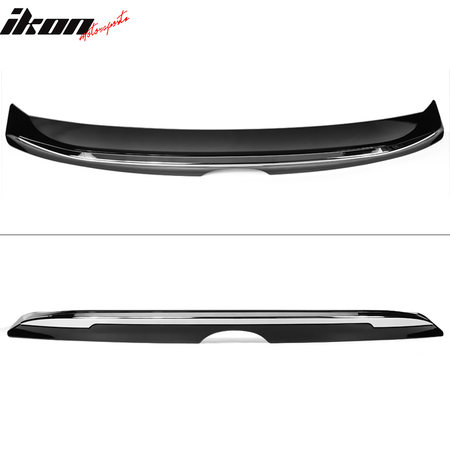 Fits 18-24 Toyota Camry MD Style Rear Trunk Spoiler Gloss Black W/Chrome Trim