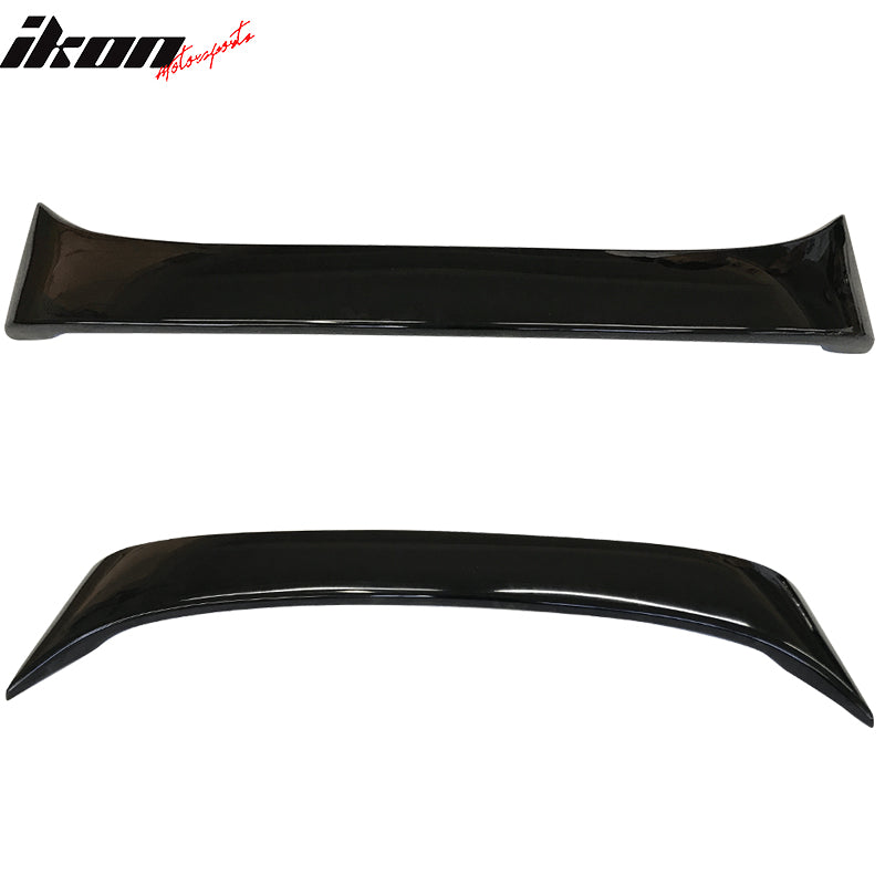 IKON MOTORSPORTS, Trunk Spoiler Compatible With 1997-2001 Toyota Camry 4Dr Sedan, Rear Trunk Spoiler Wing Lip W/ Light Brake OE Style ABS Plasctic Painted #010 10 1E1 Alpine Mist Metallic