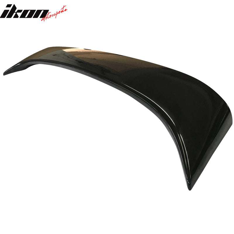 IKON MOTORSPORTS, Trunk Spoiler Compatible With 1997-2001 Toyota Camry 4Dr Sedan, Rear Trunk Spoiler Wing Lip W/ Light Brake OE Style ABS Plasctic Painted #010 10 1E1 Alpine Mist Metallic