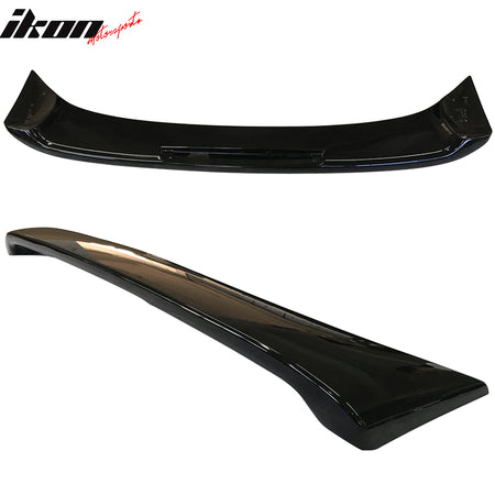 IKON MOTORSPORTS, Trunk Spoiler Compatible With 1997-2001 Toyota Camry 4Dr Sedan, Rear Trunk Spoiler Wing Lip W/ Light Brake OE Style ABS Plasctic Painted #010 10 1E1 Alpine Mist Metallic