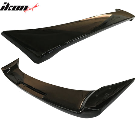 IKON MOTORSPORTS, Trunk Spoiler Compatible With 1997-2001 Toyota Camry 4Dr Sedan, Rear Trunk Spoiler Wing Lip W/ Light Brake OE Style ABS Plasctic Painted #010 10 1E1 Alpine Mist Metallic