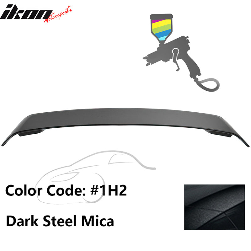 2009-2013 Toyota Corolla Painted #1H2 Black Trunk Spoiler W/ LED Light