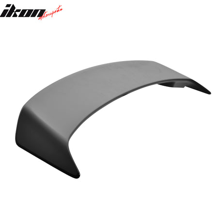 IKON MOTORSPORTS, Trunk Spoiler Compatible with 2009-2013 Toyota Corolla 4Dr Sedan, Painted #1H2 Dark Steel Mica ABS Plastic Rear Trunk Lid Spoiler Wing Lip with 3rd Brake LED Light