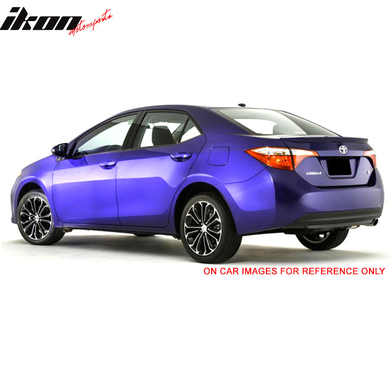 IKON MOTORSPORTS, Trunk Spoiler Compatible With 2014-2019 Toyota Corolla, Rear Trunk Boot Lid Spoiler Wing Lip Bodykit Replacement OE Style ABS Painted #057 57 Golden Pearl, 2015 2016 2017 2018