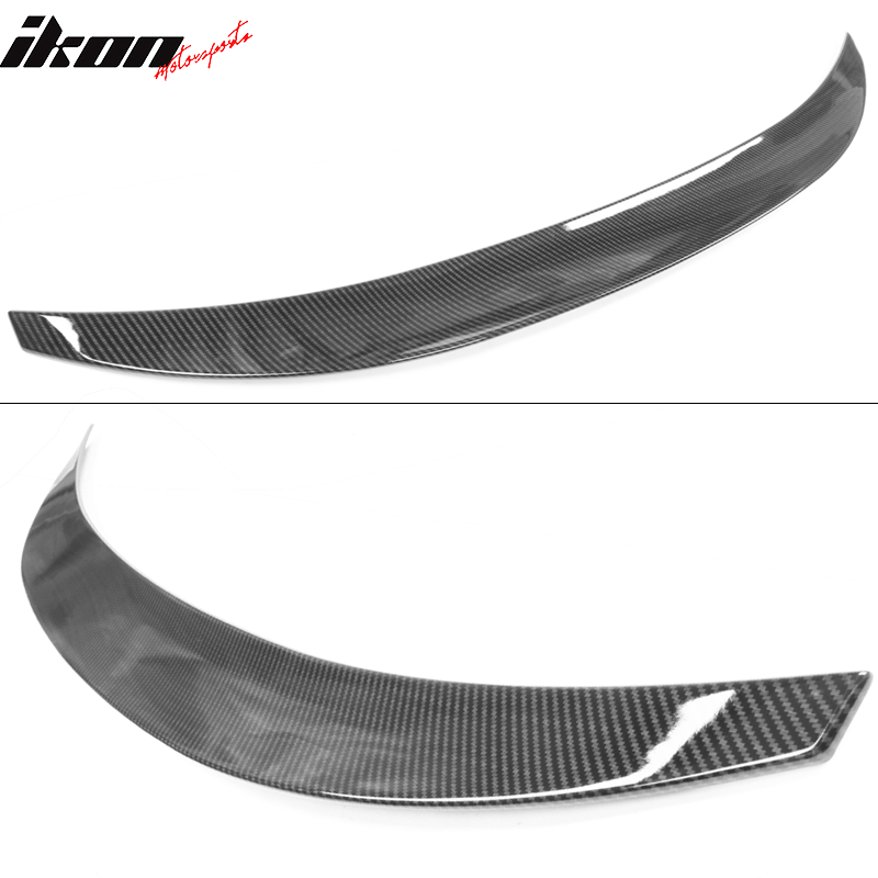 IKON MOTORSPORTS, Trunk Spoiler Compatible With 2020 - 2022 Toyota Corolla Sedan, IKON Style Rear Trunk Boot Lid Wing