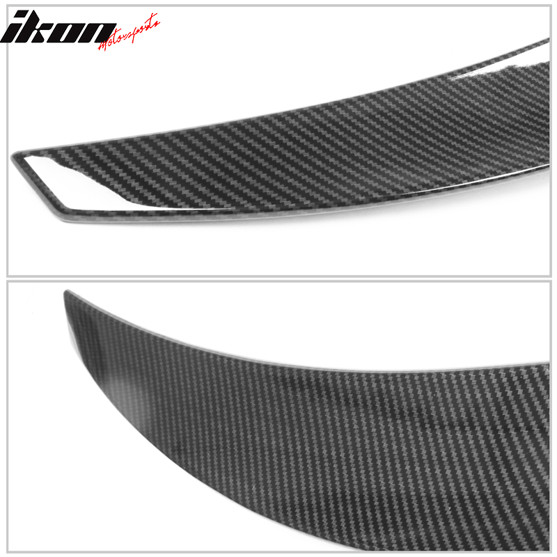 IKON MOTORSPORTS, Trunk Spoiler Compatible With 2020 - 2022 Toyota Corolla Sedan, IKON Style Rear Trunk Boot Lid Wing