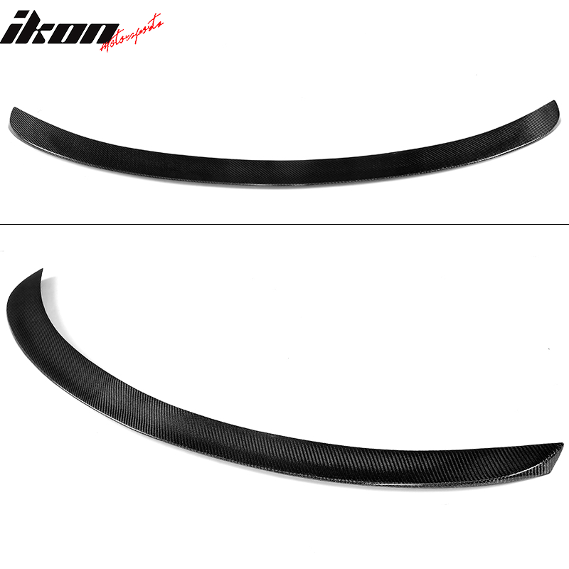 Fits 17-23 Tesla Model 3 IKON Style Rear Trunk Spoiler Wing Real Carbon Fiber