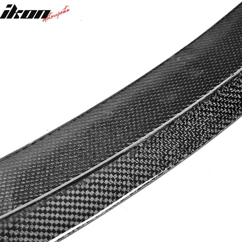 Fits 17-23 Tesla Model 3 IKON Style Rear Trunk Spoiler Wing Real Carbon Fiber