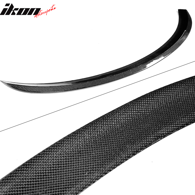 Fits 17-23 Tesla Model 3 IKON Style Rear Trunk Spoiler Wing Real Carbon Fiber