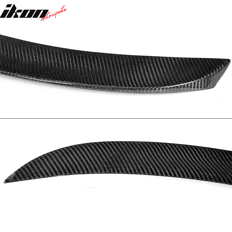 Fits 17-23 Tesla Model 3 IKON Style Rear Trunk Spoiler Wing Real Carbon Fiber