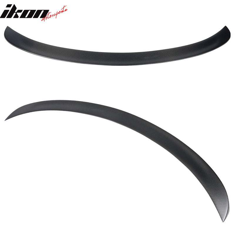 Fits 17-23 Tesla Model 3 IKON Style Trunk Spoiler Wing - Matte Carbon Fiber