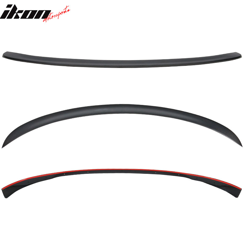 Fits 17-23 Tesla Model 3 IKON Style Trunk Spoiler Wing - Matte Carbon Fiber