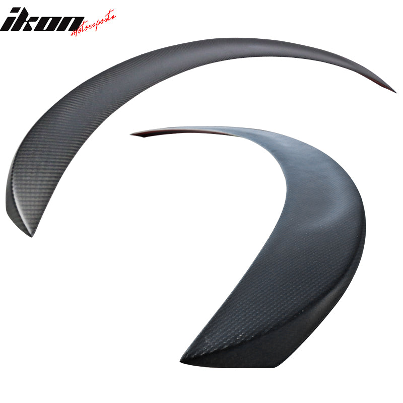 Fits 17-23 Tesla Model 3 IKON Style Trunk Spoiler Wing - Matte Carbon Fiber