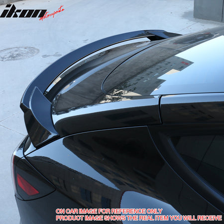 Fits 24 Tesla Model 3 Sport Style Rear Trunk Spoiler Wing ABS