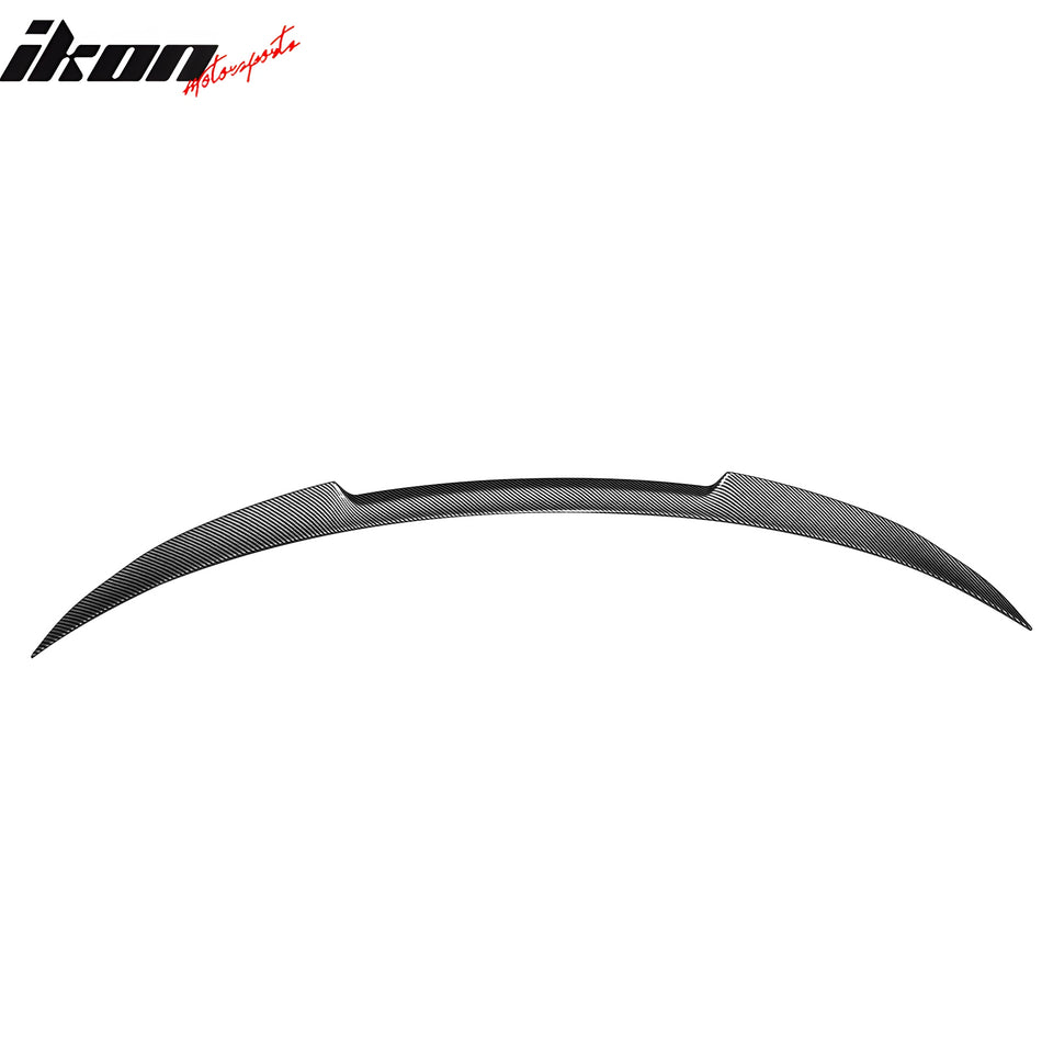 2024-Up Tesla Model 3 V Style Carbon Fiber Print Trunk Spoiler Lip ABS