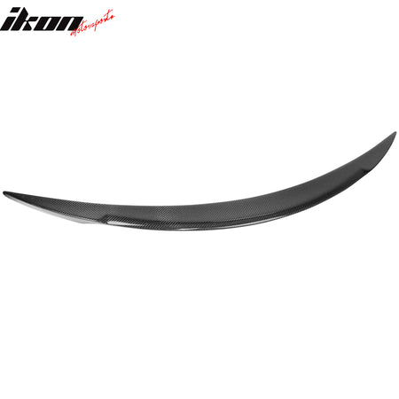 Fits 12-23 Tesla Model S Trunk Spoiler V Style Carbon Fiber Rear Deck Lid Wing