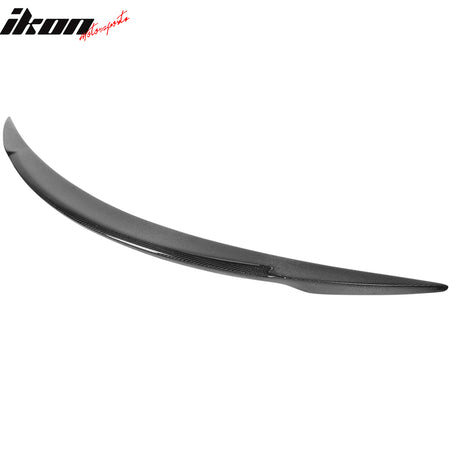 Fits 12-23 Tesla Model S Trunk Spoiler V Style Carbon Fiber Rear Deck Lid Wing