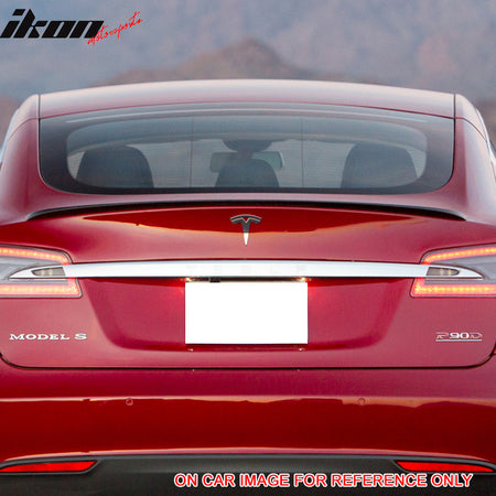 Fits 12-23 Tesla Model S 4Dr Sedan Rear Trunk Spoiler Wing ABS