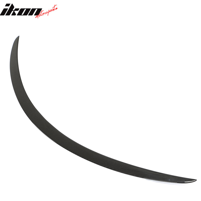 For 12-23 Tesla Model S OE Style Rear Trunk Spoiler Dry Carbon Fiber Gloss Black