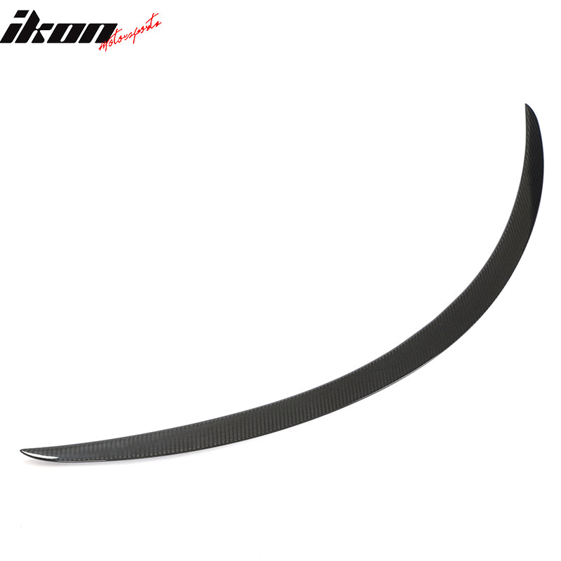 For 12-23 Tesla Model S OE Style Rear Trunk Spoiler Dry Carbon Fiber Gloss Black