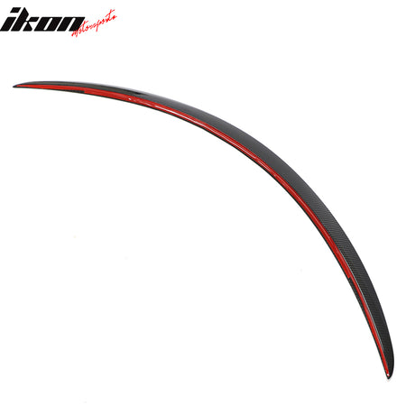 For 12-23 Tesla Model S OE Style Rear Trunk Spoiler Dry Carbon Fiber Gloss Black