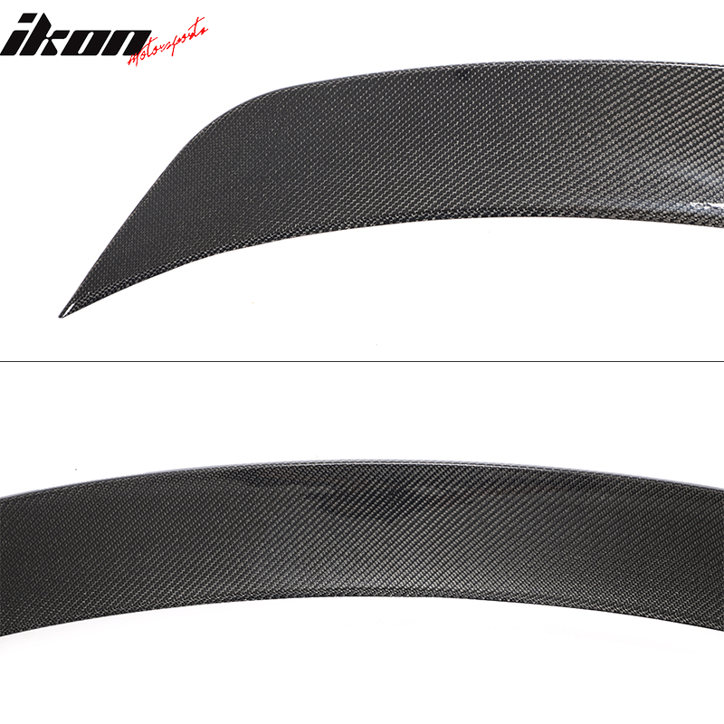 Fits 20-24 Tesla Model Y IKON Style Trunk Spoiler Wing - Carbon Fiber