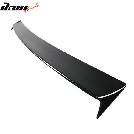 IKON MOTORSPORTS, Rear Window Roof Spoiler Compatible with 2020-2024 Tesla Model Y, Blow Molding ABS Top Roofline Windshield Visor Spoiler Wing