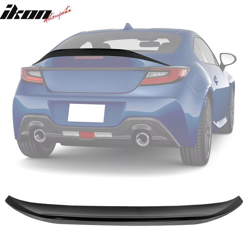 Fits 22-24 Subaru BRZ & Toyota GR86 V Roof+ TRD Trunk Spoiler Painted #D4S Black