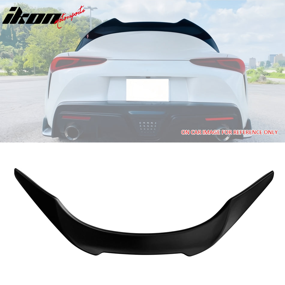 2020-2024 Toyota GR Supra Trunk Spoiler V Style Matte Black Rear Wing