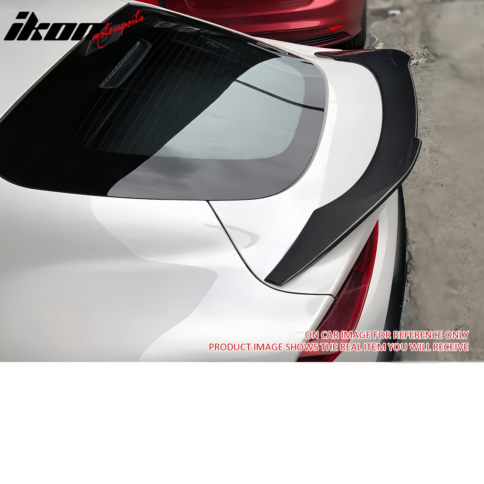 Fits 20-24 Toyota GR Supra Trunk Spoiler V Style Matte Black Rear Deck Lid Wing