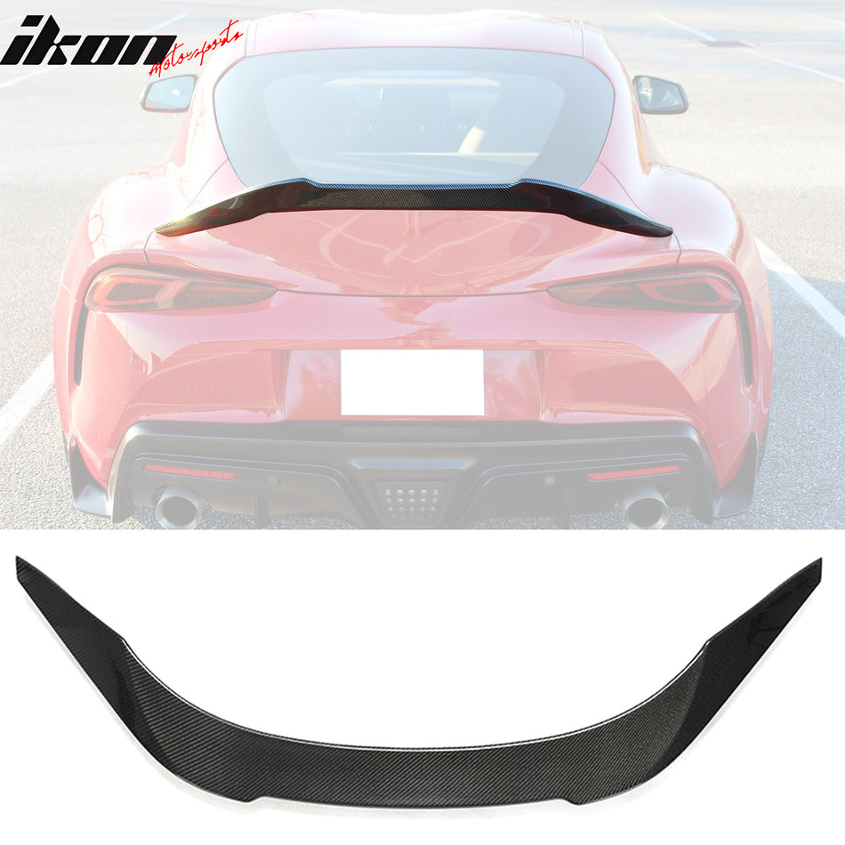 2020-2024 Toyota GR Supra A90 V Style Trunk Spoiler Gloss Carbon Fiber