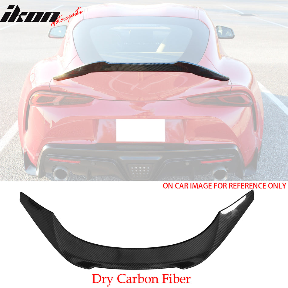 2020-2024 Toyota GR Supra V Style Trunk Spoiler Gloss Dry Carbon Fiber