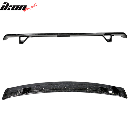 Universal Racing Rear Trunk Spoiler Lip Wing Added on Forged Carbon Fiber CF