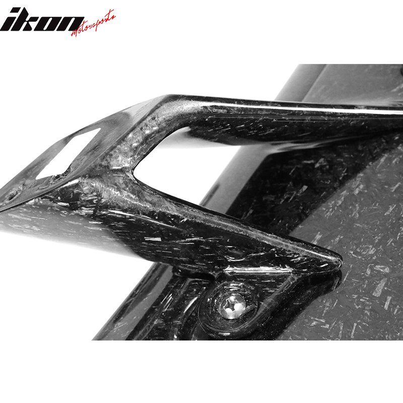 Universal Racing Rear Trunk Spoiler Lip Wing Added on Forged Carbon Fiber CF