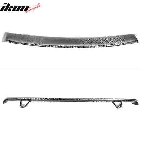 IKON MOTORSPORTS, Trunk Spoiler Compatible With 1990-1997 Mazda Miata Mx5, Carbon Fiber CF Rear Spoiler Wing, 1991 1992 1993 1994 1995 1996