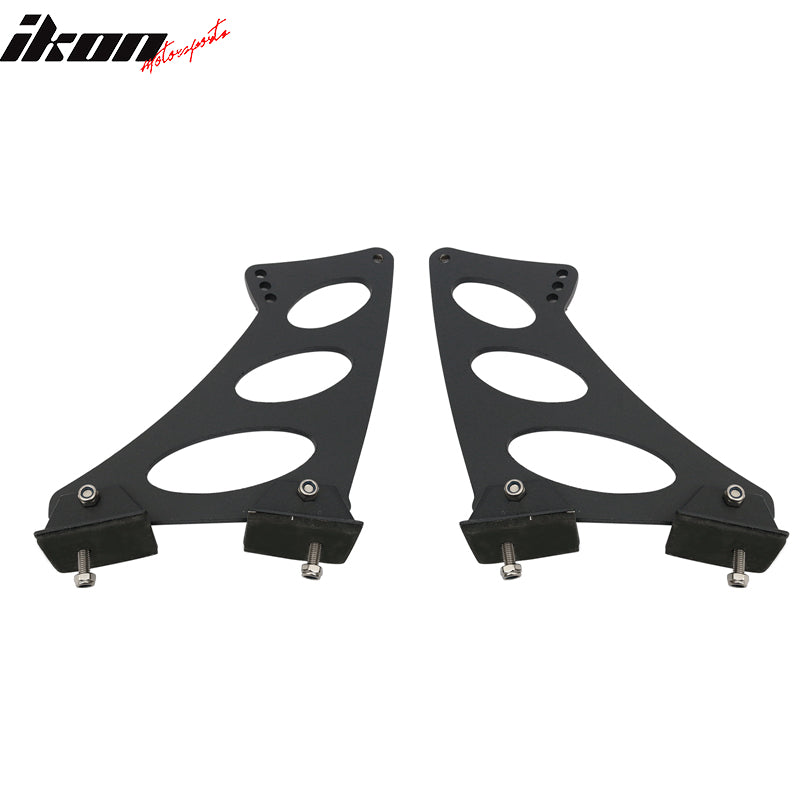 Universal 2PCS Spoiler Leg Brackets Car Rear Trunk Side Plate V2 Style