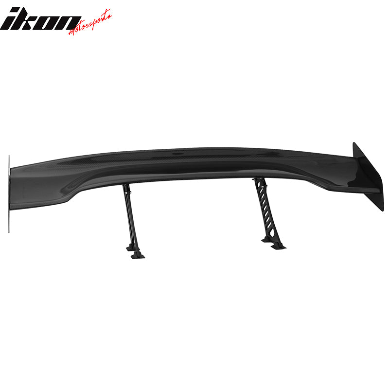 Universal Black Rear Trunk Spoiler Wing Legs Bracket Stand Mount Side Plate 2PC