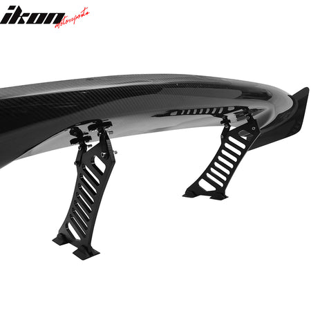 Universal Black Rear Trunk Spoiler Wing Legs Bracket Stand Mount Side Plate 2PC