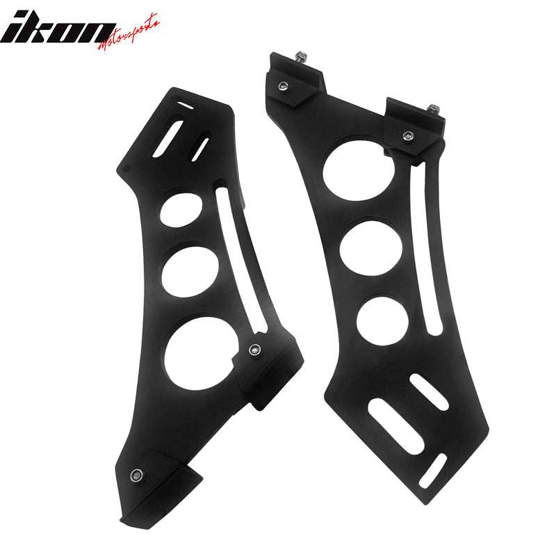 Universal 2PCS Spoiler Leg Brackets Car Rear Trunk Side Plate V5 Style