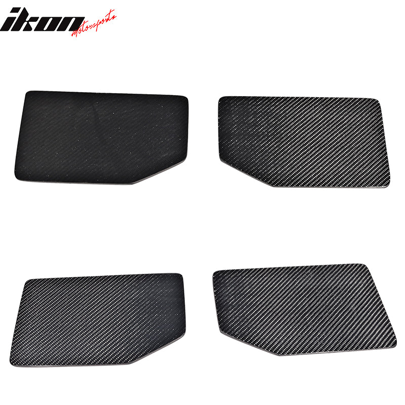 V1 Universal GT Trunk Spoiler Wing Side Plate Add On- Carbon Fiber CF