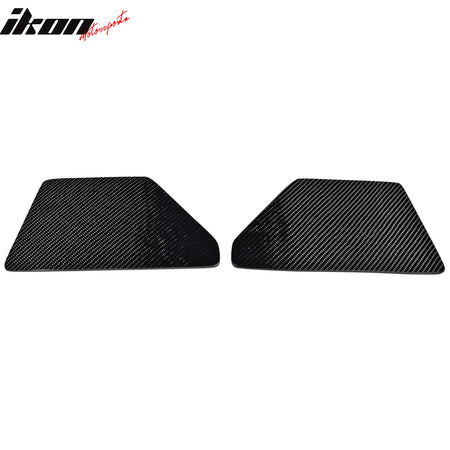 V2 Universal GT Trunk Spoiler Wing Side Plate Add On- Carbon Fiber CF