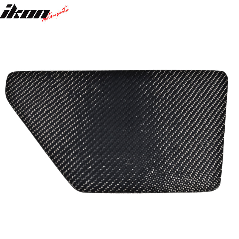 V2 Universal GT Trunk Spoiler Wing Side Plate Add On- Carbon Fiber CF