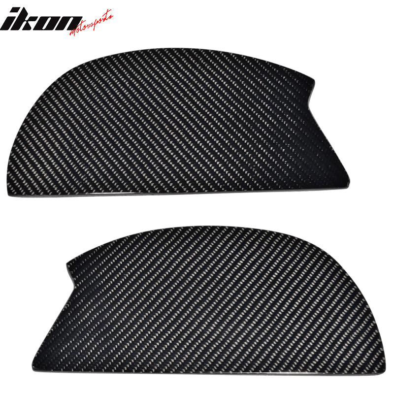 Universal GT Rear Trunk Spoiler Wing Lip Carbon Fiber Side Plate